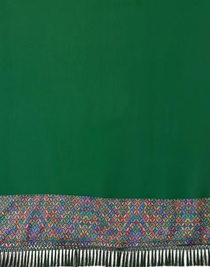 Green Plain Saree | Sudathi