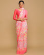 Pink And Multicolour Printed Saree | Leemboodi