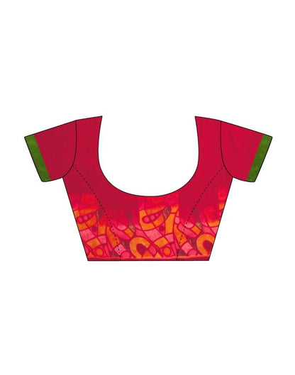 Maroon Printed Saree | Leemboodi