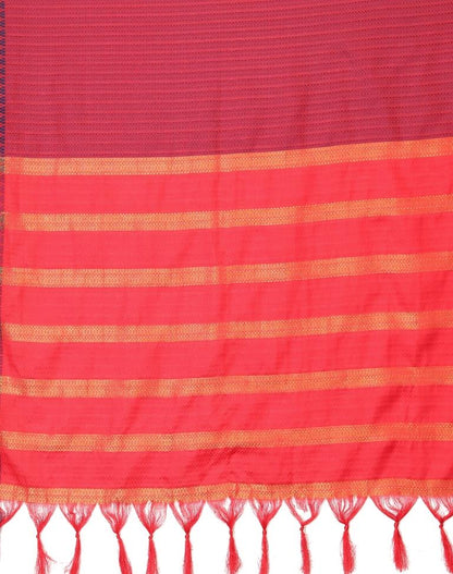 Maroon Weaving Saree | Sudathi