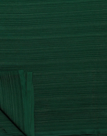 Green Georgette Plain Saree | Sudathi