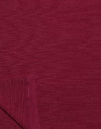 Maroon Georgette Plain Saree | Sudathi