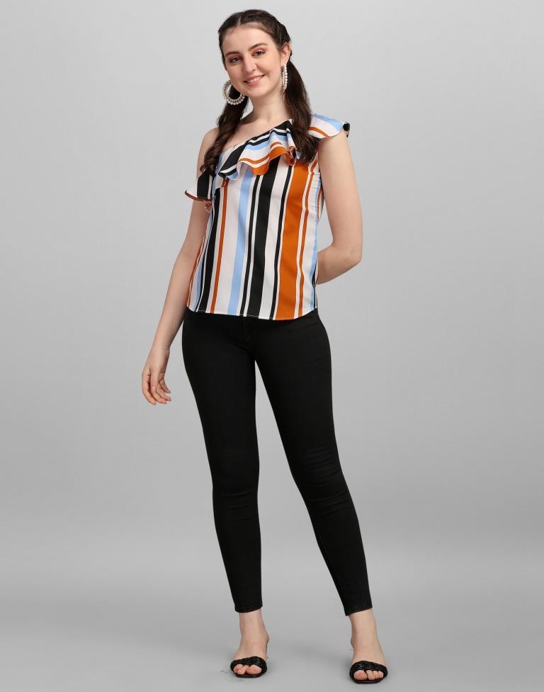 Multicoloured Printed Top | Sudathi