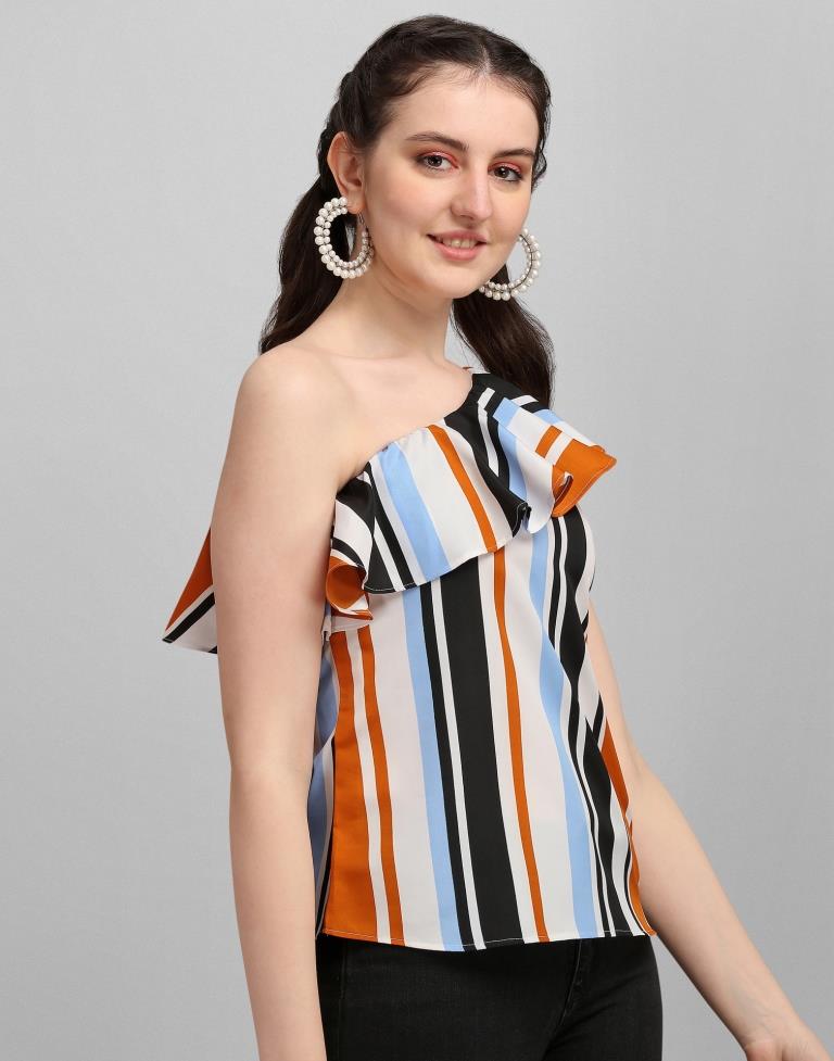 Multicoloured Printed Top | Sudathi