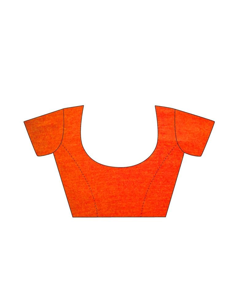 Multicolour Geometric Printed Saree | Leemboodi