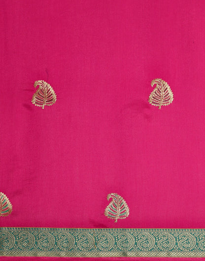 Pink Embroidered Saree | Leemboodi