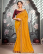 Turmeric Yellow Printed Saree | Leemboodi