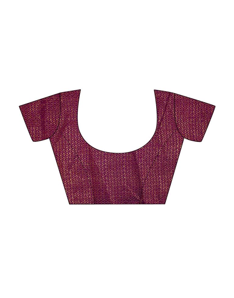 Dark Olive Green Printed Saree | Sudathi