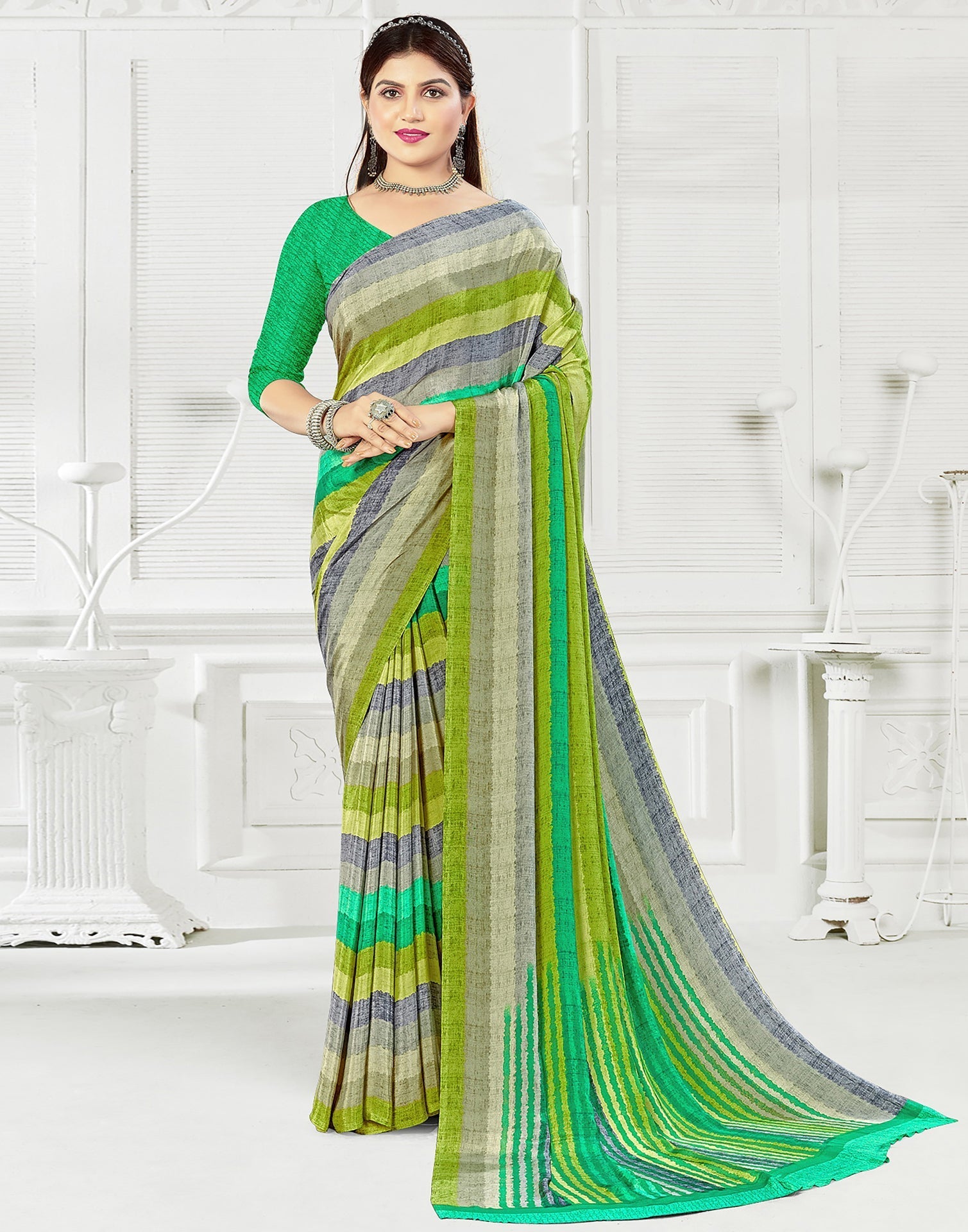 Multi Printed Saree | Leemboodi