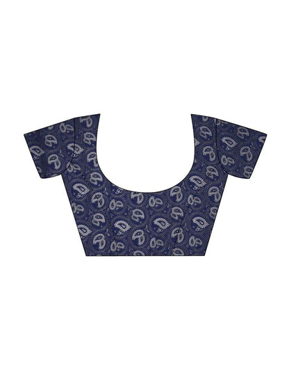 Teal Green Printed Saree | Leemboodi