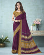 Purple Printed Saree | Leemboodi