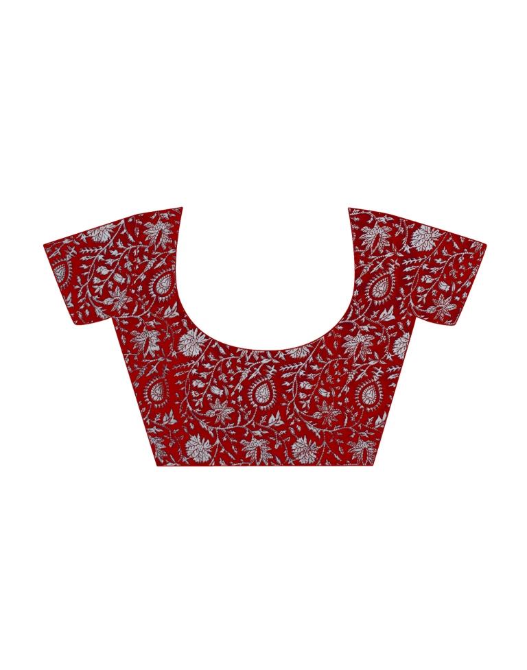 Mustard Printed Saree | Leemboodi