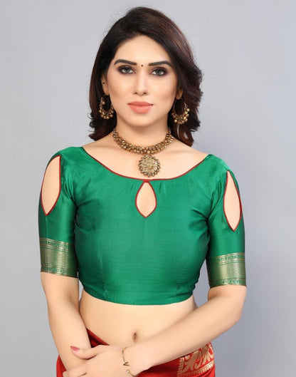 Red Weaving Silk Saree