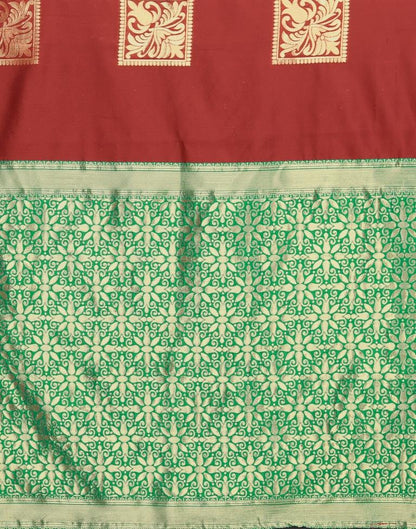 Red Weaving Silk Saree