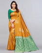 Yellow Weaving Silk Saree