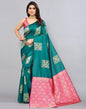 Teal Green Weaving Silk Saree