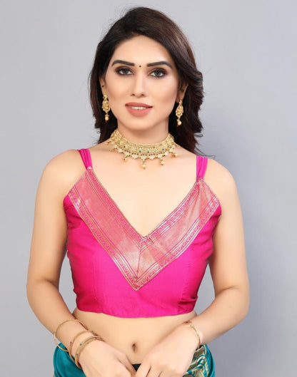 Teal Green Weaving Silk Saree