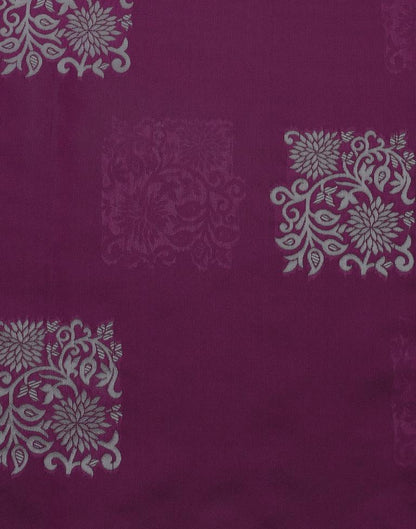 Wine Weaving Silk Saree