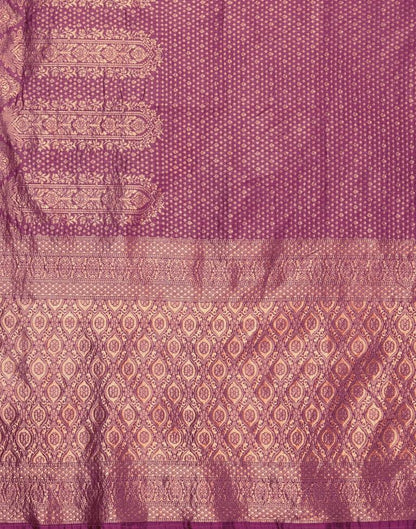 Magenta Weaving Silk Saree