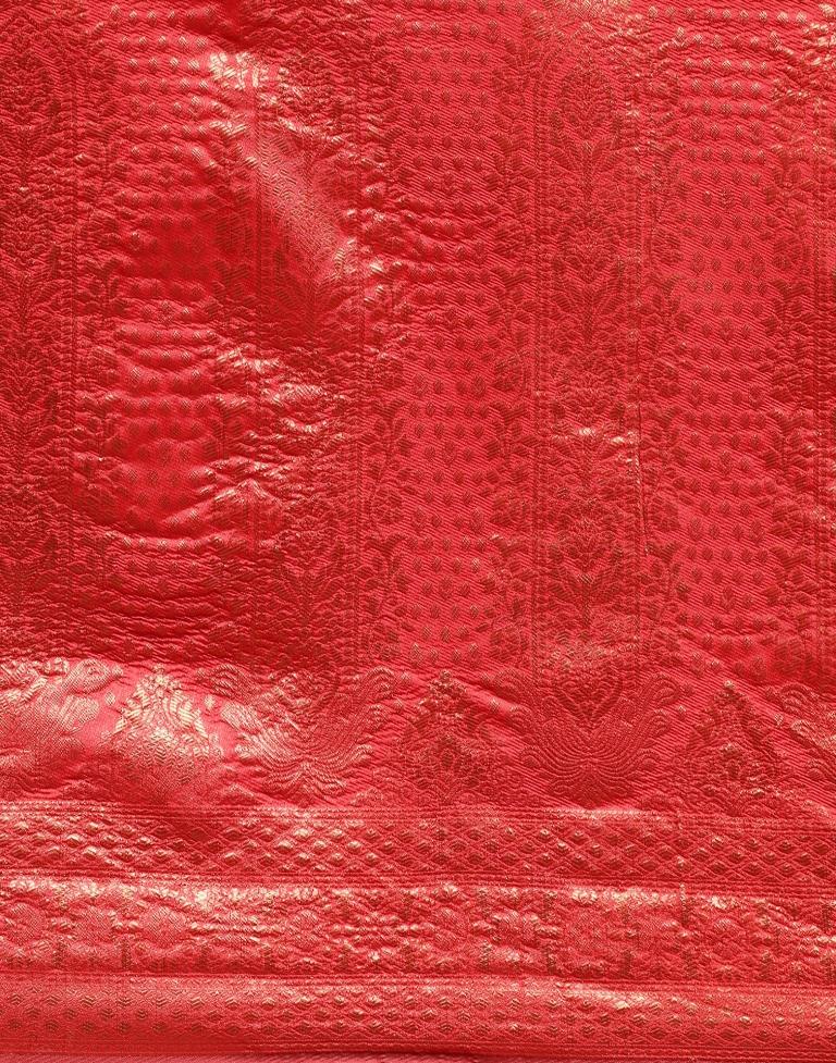 Red Weaving Silk Saree