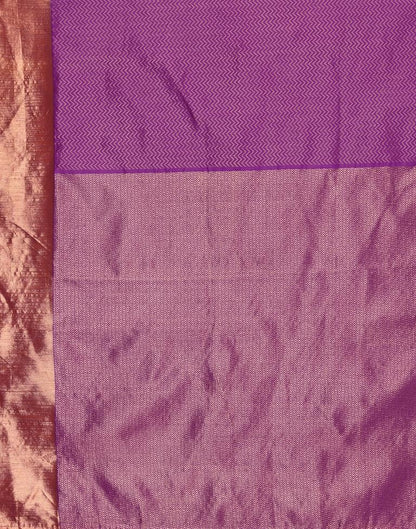 Purple Weaving Silk Saree