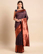 Navy Blue Weaving Silk Saree