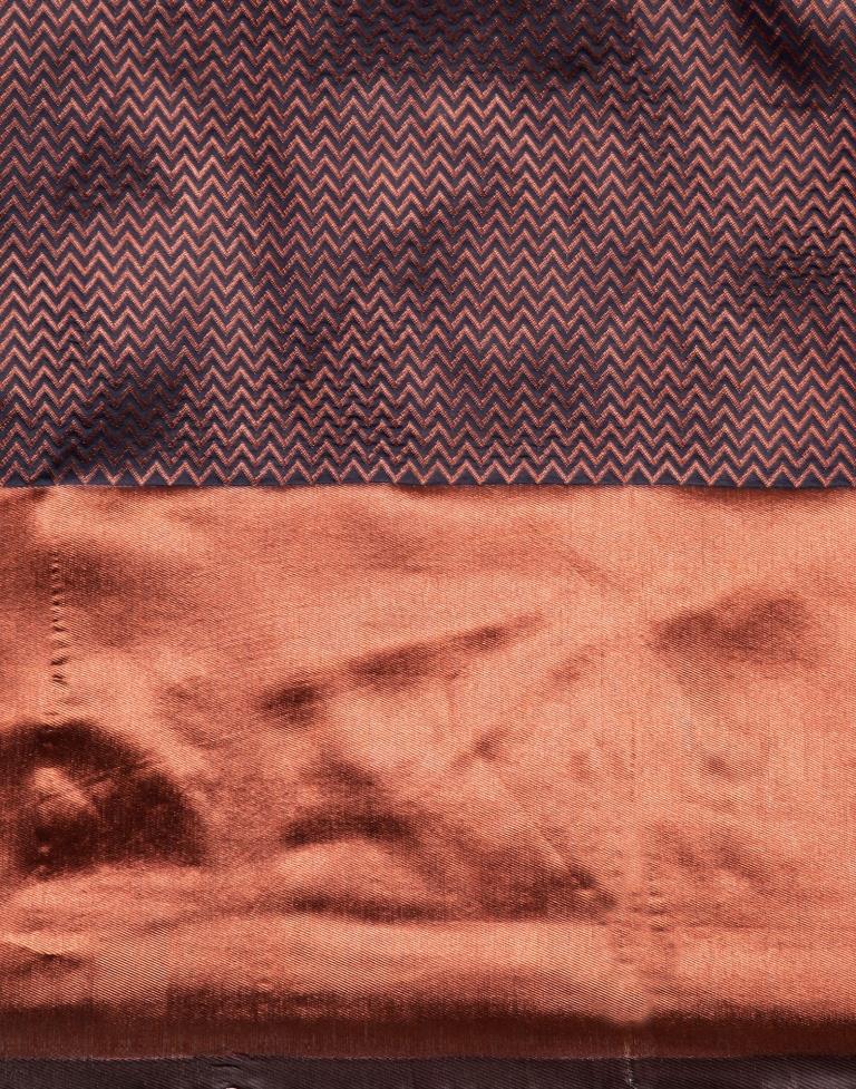 Navy Blue Weaving Silk Saree