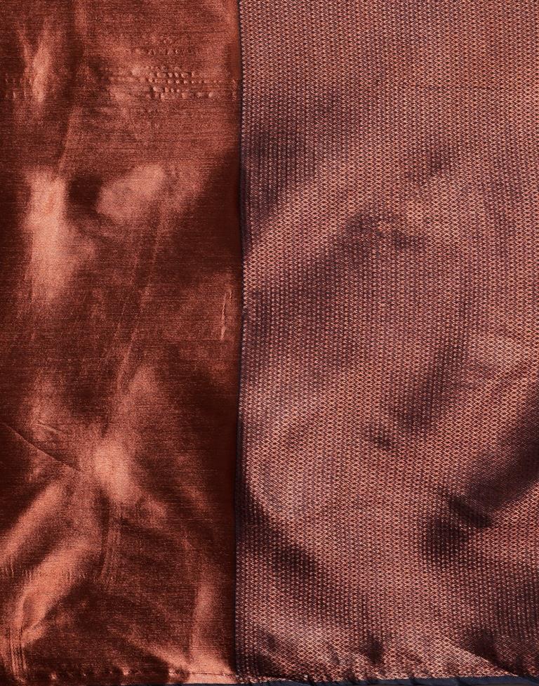 Navy Blue Weaving Silk Saree