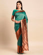 Rama Green Weaving Silk Saree