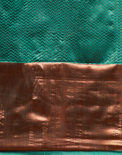 Rama Green Weaving Silk Saree