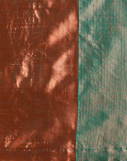 Rama Green Weaving Silk Saree