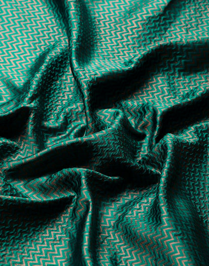Rama Green Weaving Silk Saree