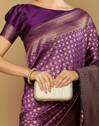 Wine Kanjivaram Saree | Sudathi