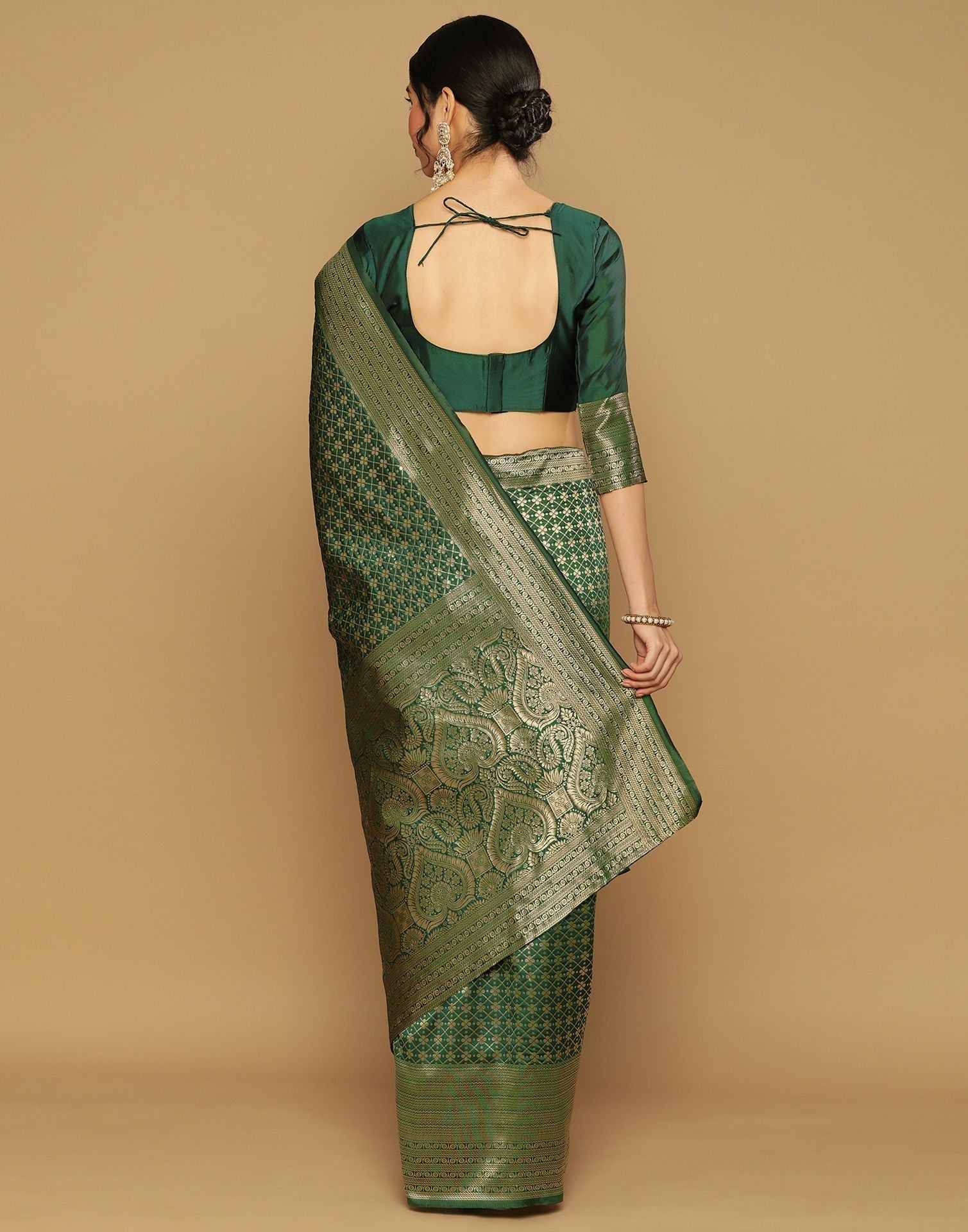 Green Banarasi Saree | Sudathi