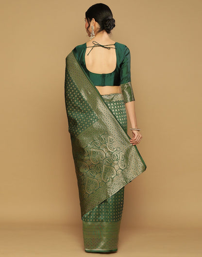 Green Banarasi Saree | Sudathi
