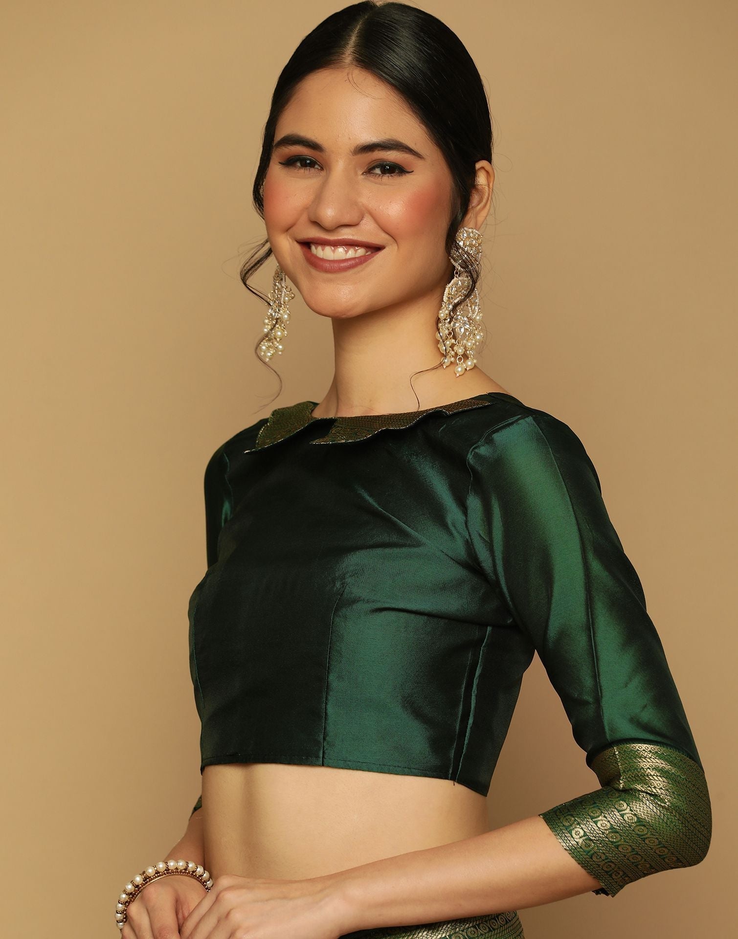 Green Banarasi Saree | Sudathi