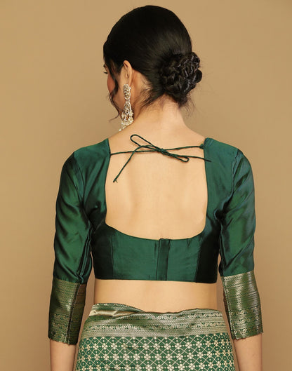 Green Banarasi Saree | Sudathi