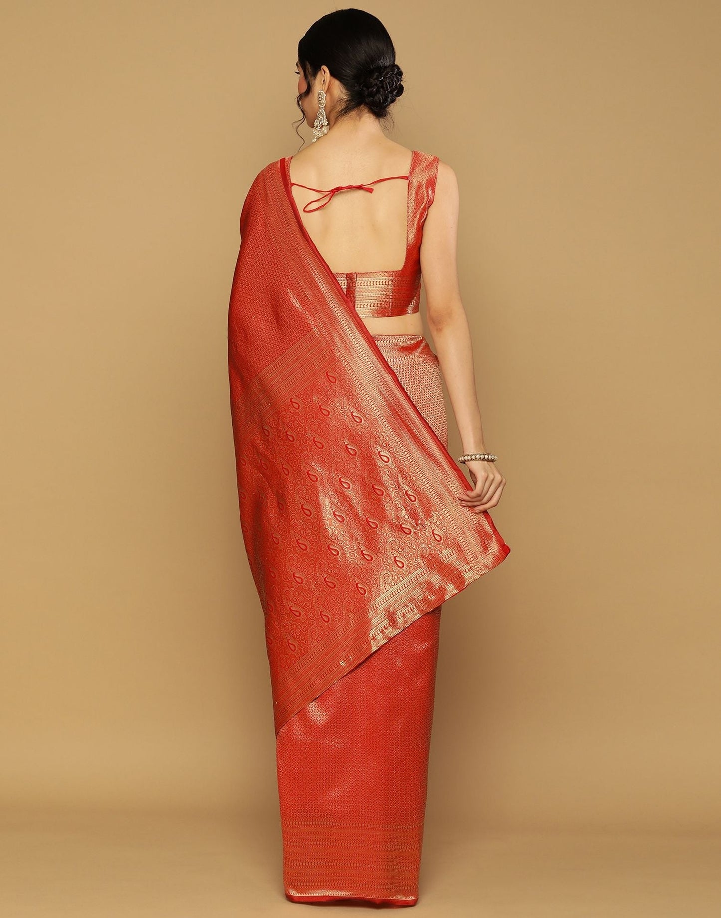 Red Kanjivaram Saree | Sudathi