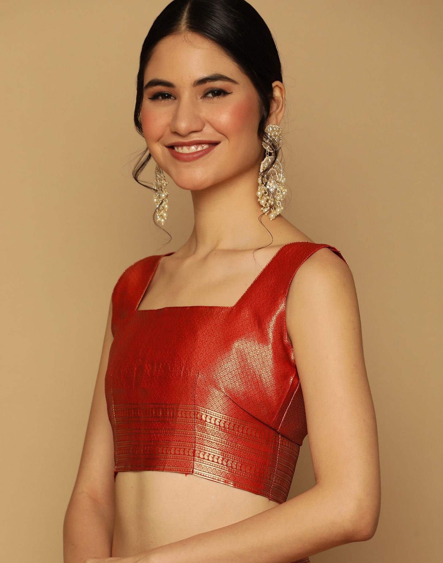 Red Kanjivaram Saree | Sudathi