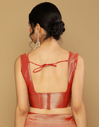 Red Kanjivaram Saree | Sudathi