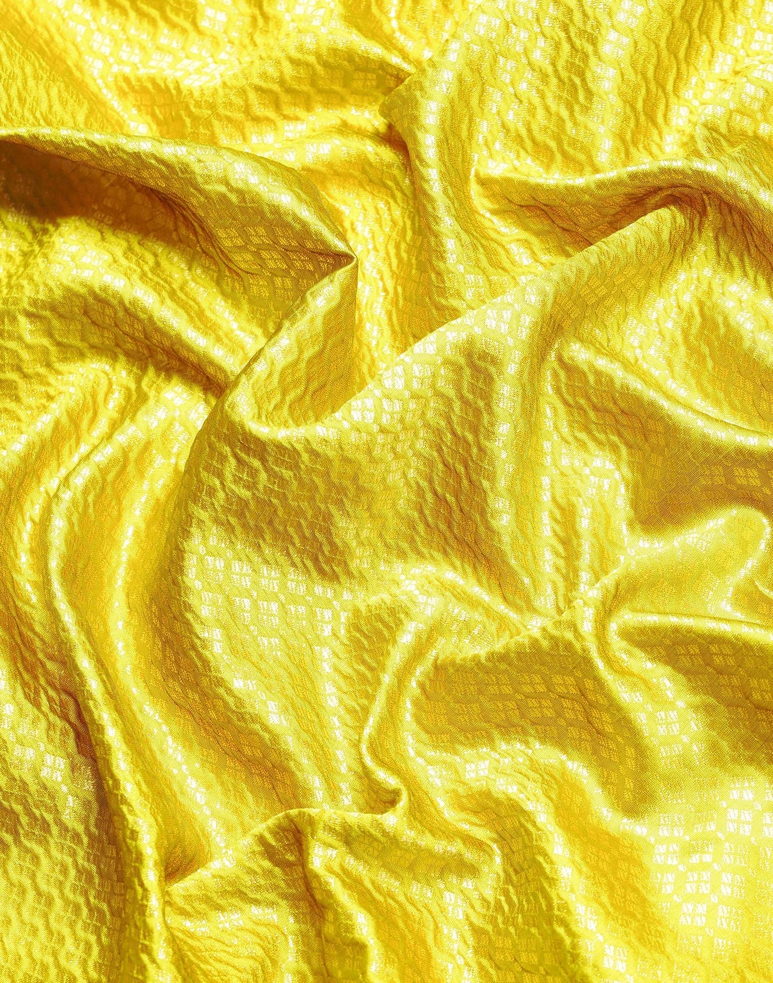 Lime Green Kanjivaram Jacquard Saree | Sudathi