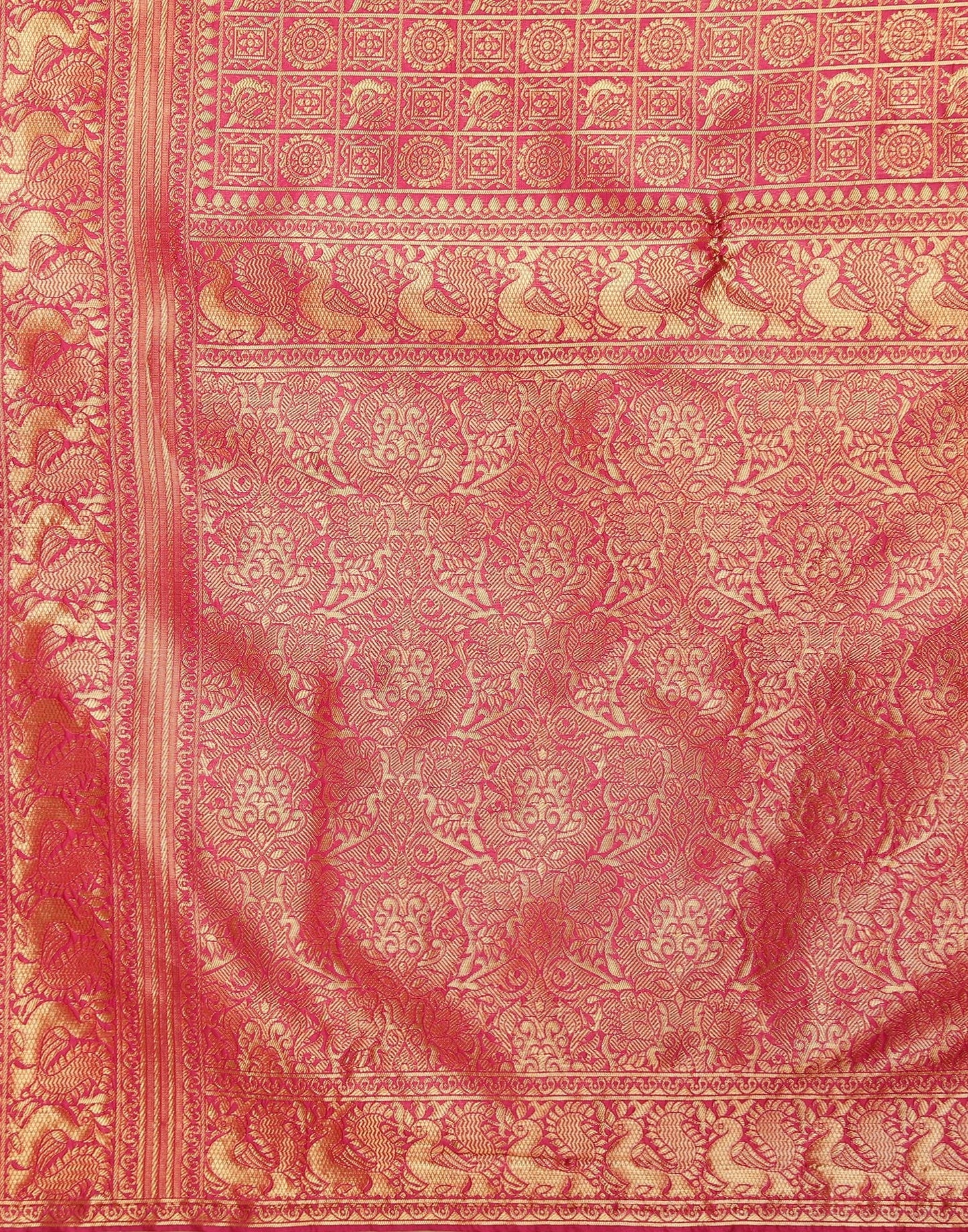 Hot Pink Kanjivaram Saree | Sudathi