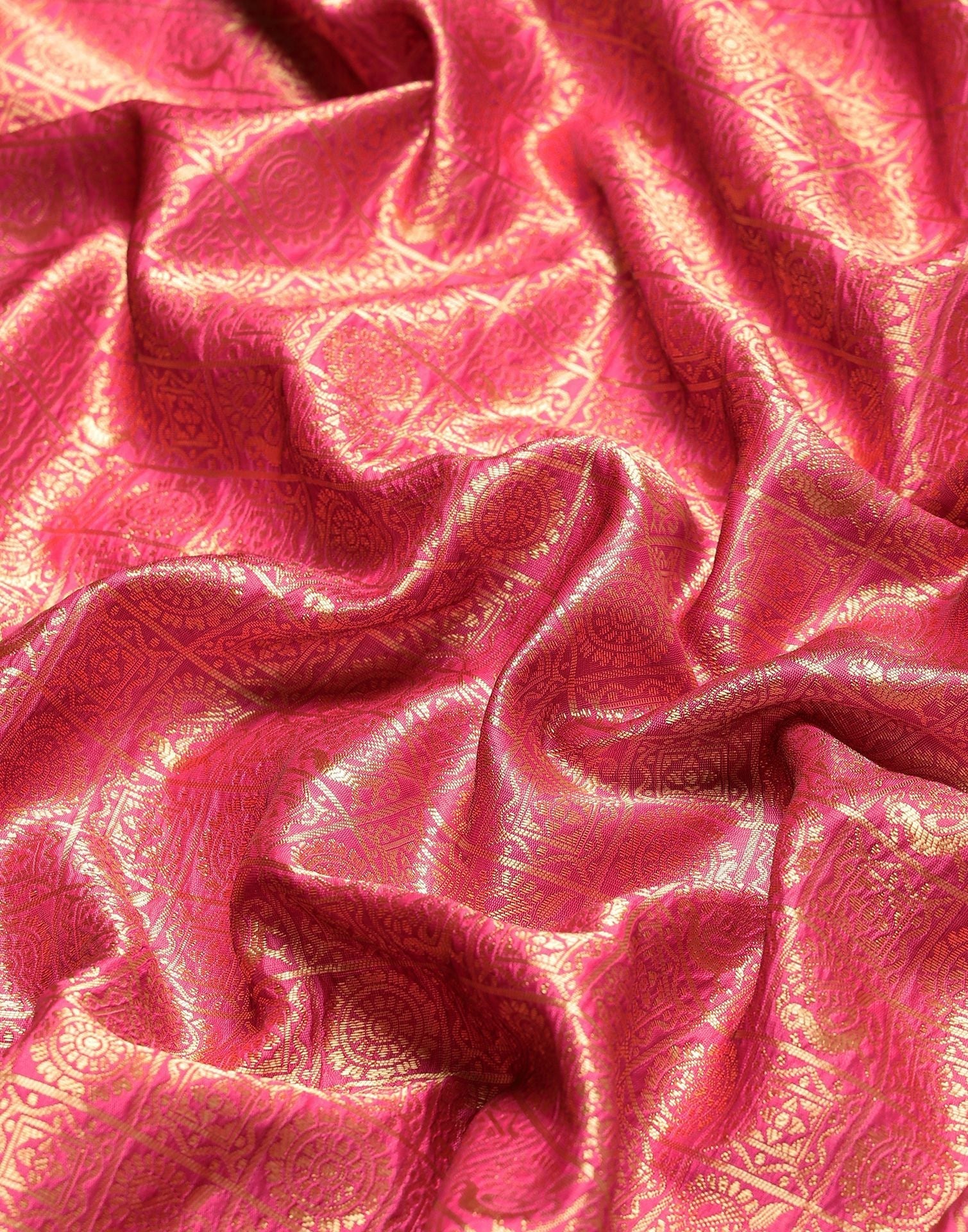 Hot Pink Kanjivaram Saree | Sudathi