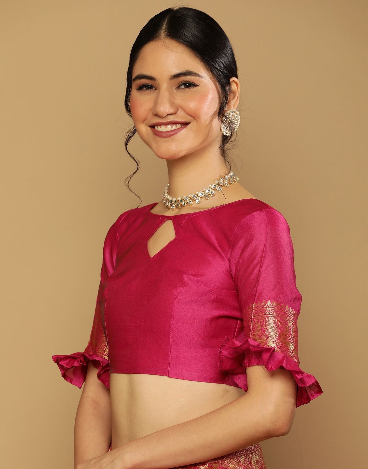 Hot Pink Kanjivaram Saree | Sudathi