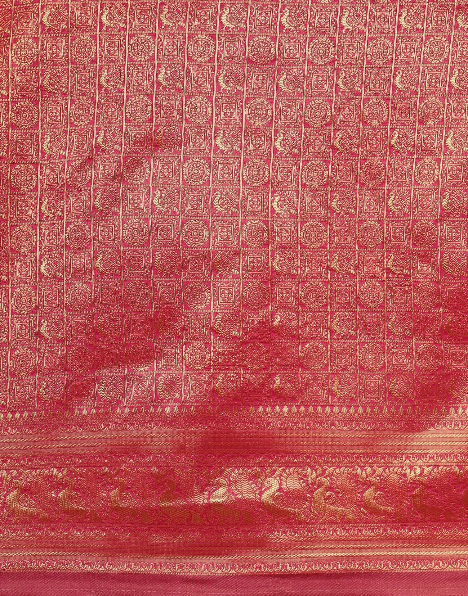 Hot Pink Kanjivaram Saree | Sudathi