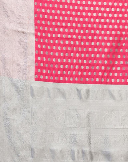 Pink Weaving Silk Saree