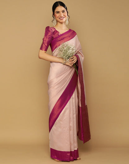 Off White Kanjivaram Jacquard Saree | Leemboodi