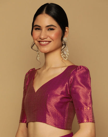 Off White Kanjivaram Jacquard Saree | Leemboodi