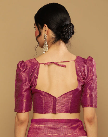 Off White Kanjivaram Jacquard Saree | Leemboodi