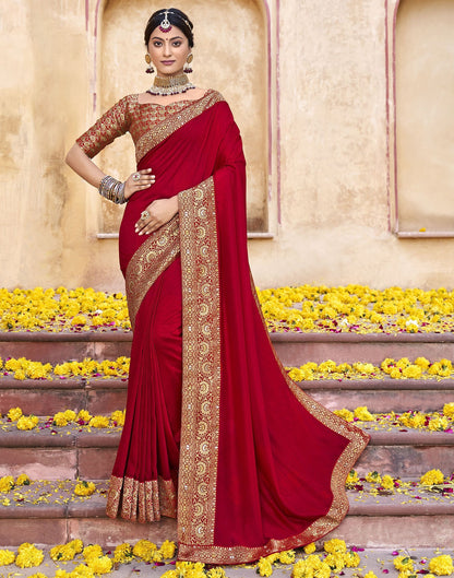 Red Silk Saree | Sudathi